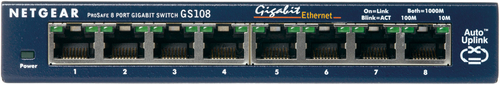 NETGEAR Prosafe GS108 - 8 Poorts