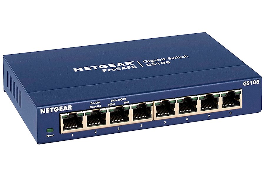 NETGEAR Prosafe GS108 - 8 Poorts