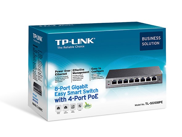 TP-Link TL-SG108PE - 8-Port Gigabit Switch