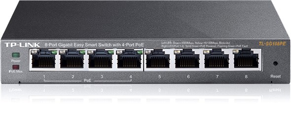 TP-Link TL-SG108PE - 8-Port Gigabit Switch