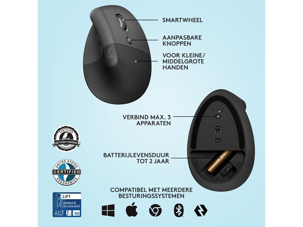 Logitech Lift - Optisch
