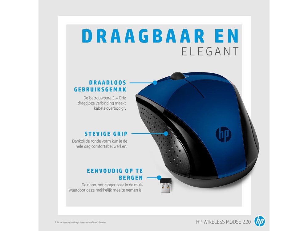 HP 220 - Optisch - Blauw