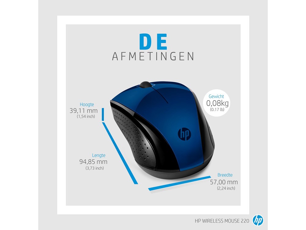 HP 220 - Optisch - Blauw