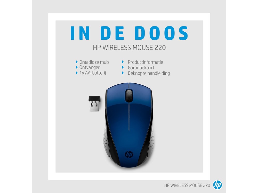 HP 220 - Optisch - Blauw