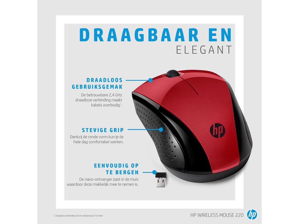 HP 220 - Optisch - Rood