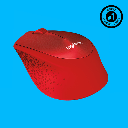 Logitech M330 Silent Plus - Rood