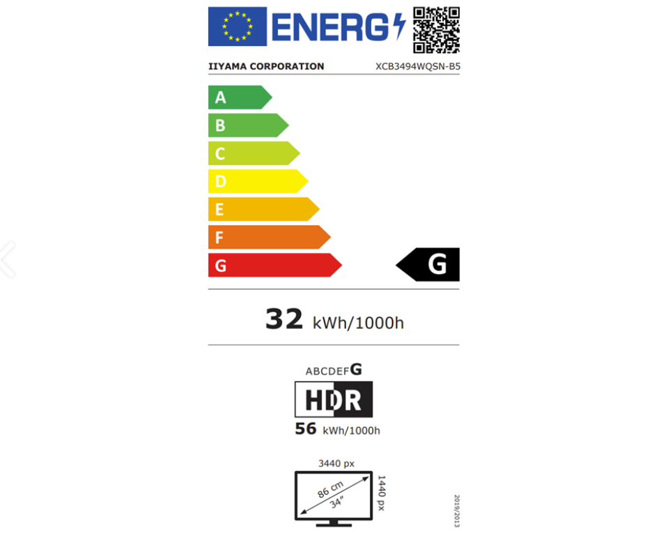 iiyama ProLite XCB3494WQSN-B5 - 34 inch