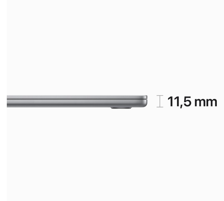 Apple MacBook Air (2023) 15.3 inch - M2 - 8 GB - 256 GB - Spacegrijs