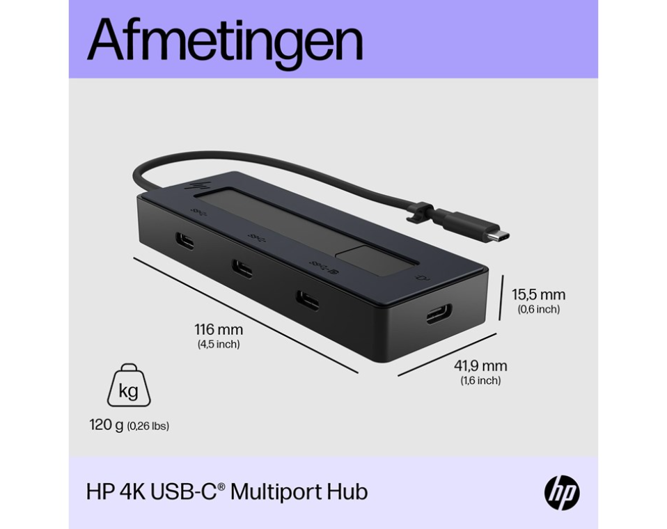 HP 4K USB-C Multiport Hub