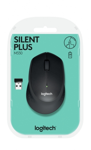 Logitech M330 Silent Plus - Zwart