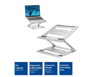 ACT opvouwbare laptop standaard - Grijs