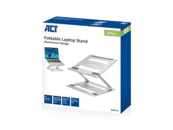 ACT opvouwbare laptop standaard - Grijs
