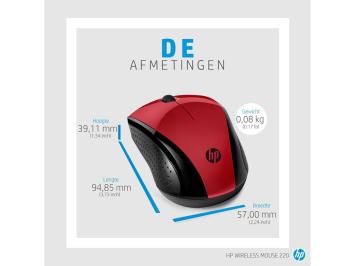HP 220 - Optisch - Rood