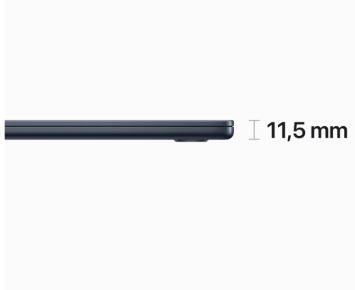 Apple MacBook Air (2023) 15.3 inch - M2 - 8 GB - 512 GB - Middernacht