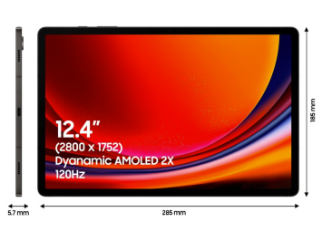 Samsung Galaxy Tab S9+ - 256 GB - Grafiet