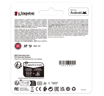 Kingston Select Plus microSDXC - 64 GB