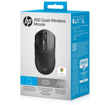 HP 400 Quiet Wireless - Zwart - Optisch