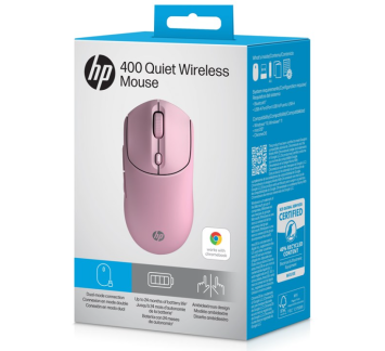 HP 400 Quiet Wireless - Roze - Optisch